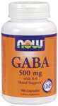 NOW Foods GABA 500 mg + B-6 2 mg - 100 Caps