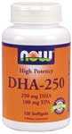 NOW Foods DHA-250 - 120 Softgels