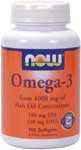 NOW Foods Omega-3 - 1000 mg 100 Softgels